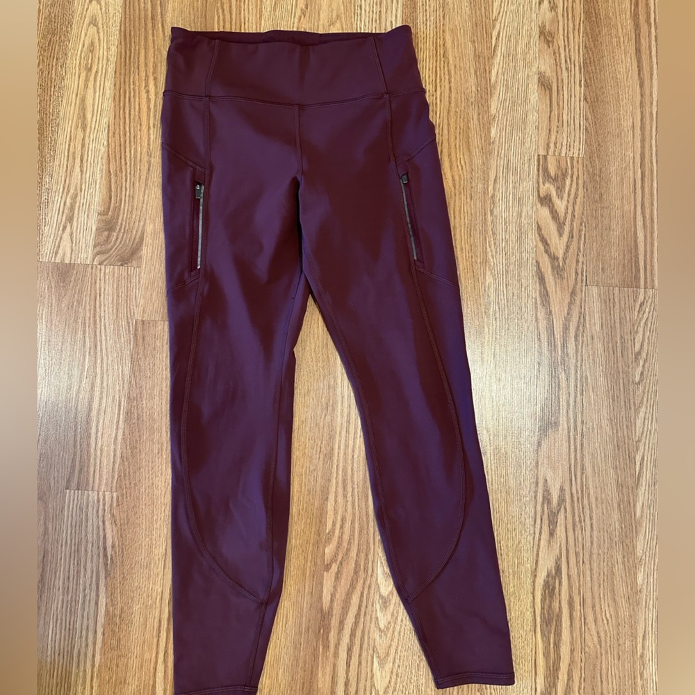 Athleta Burgundy Rainier Tight